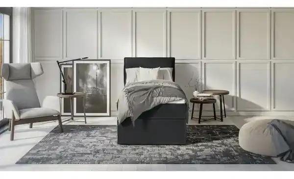 Bild 3 von S-STYLE Boxbett mit Stauraum und Topper, H3 Uma
