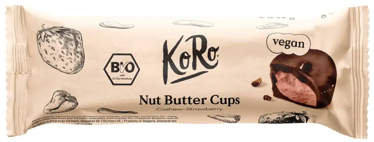 Bild 1 von KORO Bio-Nut-Butter-Cups, 3 St. = 39-g-Packg.