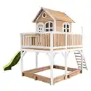 Bild 1 von Spielturm axi Liam, Braun, Grün, Weiß, Holz, Zeder, 613x291x277 cm, Fsc, EN 71, Outdoor Spielzeug, Spieltürme