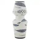 Bild 1 von Vase, Blau, Weiß, Keramik, 14x34x14 cm, Dekoration, Vasen, Keramikvasen