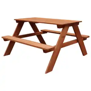 Gartengarnitur, Braun, Holz, Hemlocktanne, 89x50.5x89 cm, EN 71, CE, FSC 100%, Gartenmöbel, Gartenmöbel-Sets