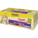 Bild 1 von MultiFit Nassfutter Katze Senior Jelly Fish & Classic Mix 48x100g