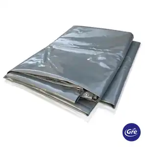 Gre Poolabdeckplane, Grau, Kunststoff, 360x658 cm, Freizeit, Pools und Wasserspaß, Poolzubehör, Poolabdeckung