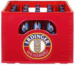 ERDINGER Weißbier oder Alkoholfrei, Ka. 20 x 0,5-l-Fl.