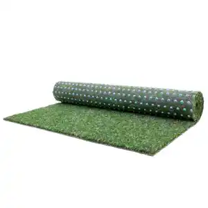 Rasenteppich Georgia, Grün, Textil, Uni, rechteckig, 200x100 cm, Made in EU, beliebig kürzbar, in verschiedenen Größen erhältlich, UV-beständig, pflegeleicht, strapazierfähig, leicht zusammenr