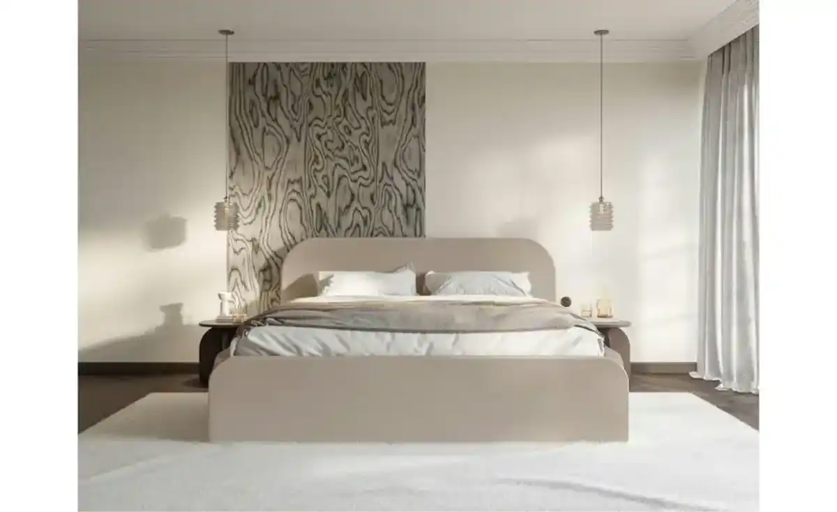 Bild 1 von Selsey Polsterbett 160x200 Beige Umike