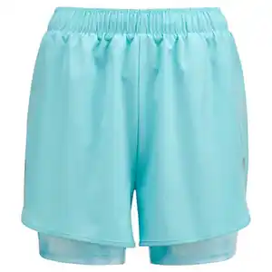 CRANE Lauf-Shorts, Damen, Blau All-Over-Print, S 36/38