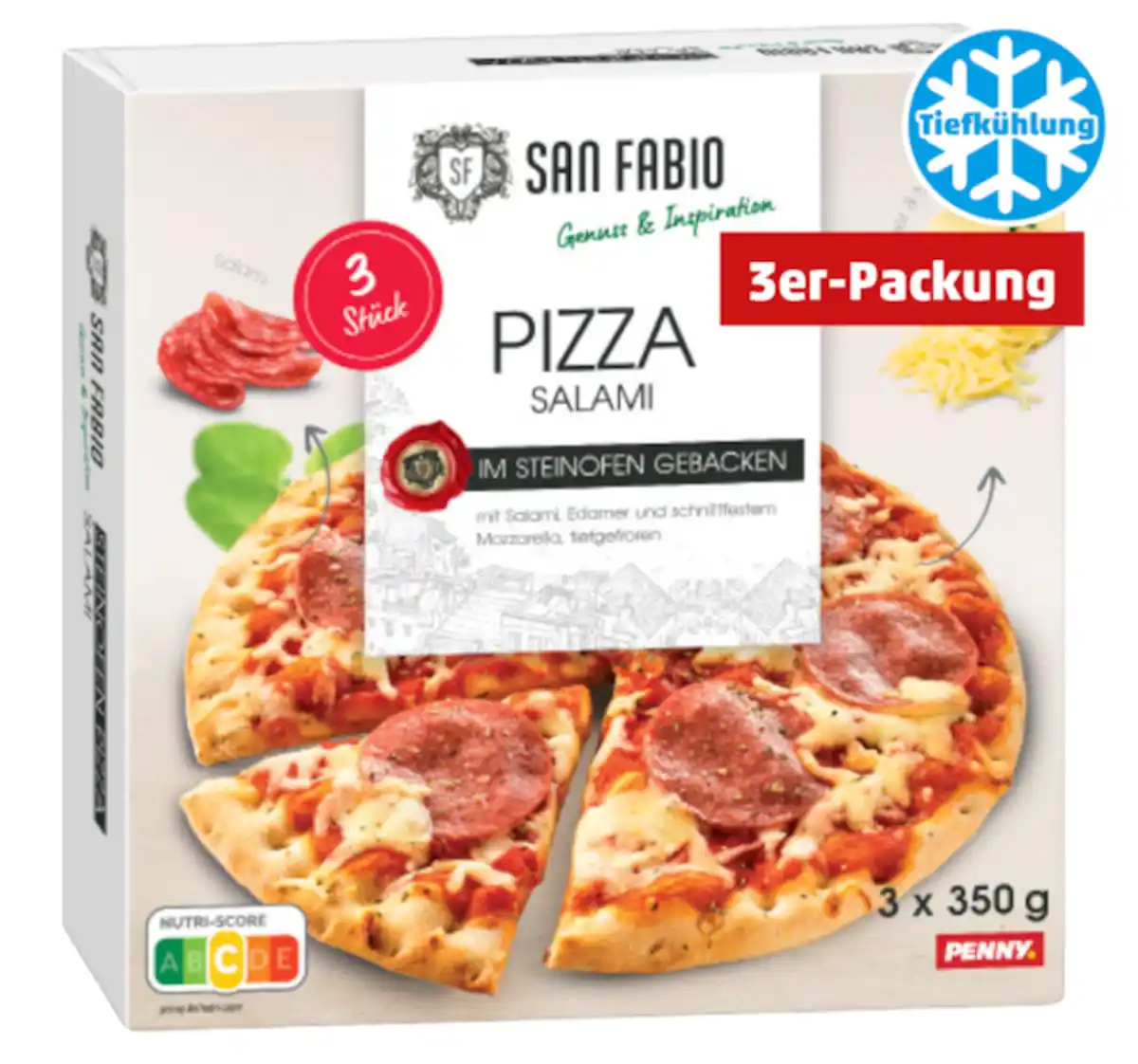 Bild 1 von SAN FABIO Steinofenpizza Salami*