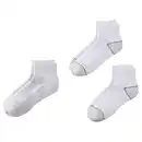 Bild 1 von CRANE Damen- und Herren-Fitnesssocken, Knöchel, Weiß/Grau, 35/38