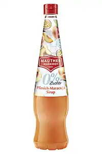 Fruchtsirup 'Pfirsich-Maracuja'