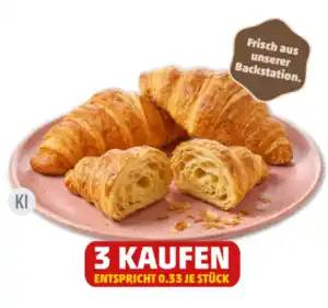BÄCKERKRÖNUNG Frisches Buttercroissant*