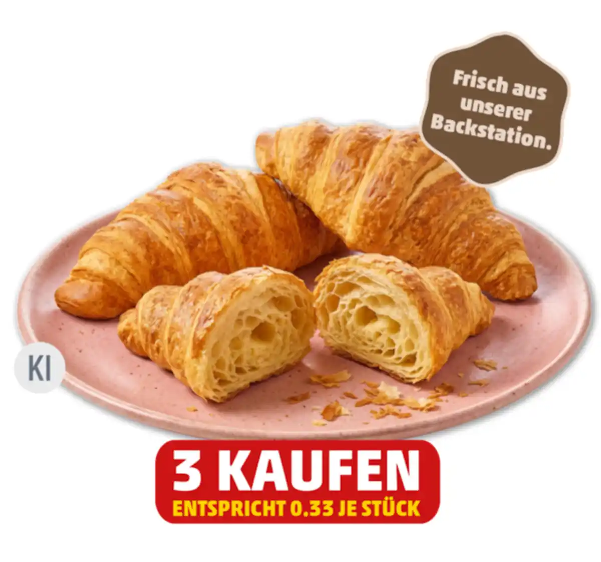 Bild 1 von BÄCKERKRÖNUNG Frisches Buttercroissant*
