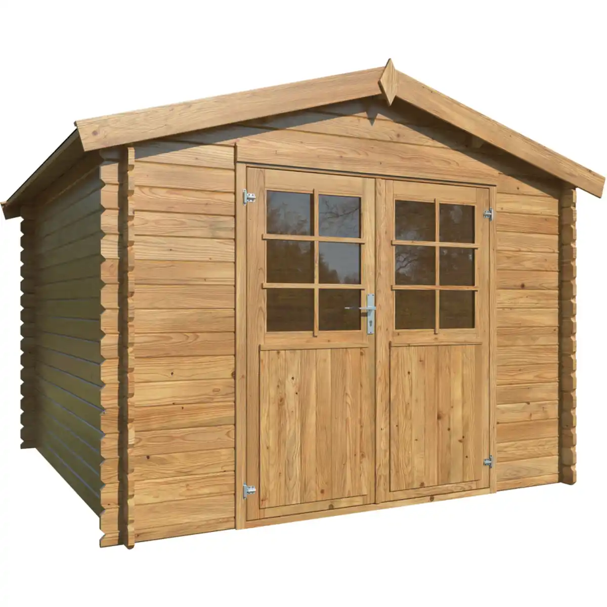 Bild 1 von Gartenhaus "Pila 2" 7,3 m², braun, Fichtenholz kesseldruckimprägniert