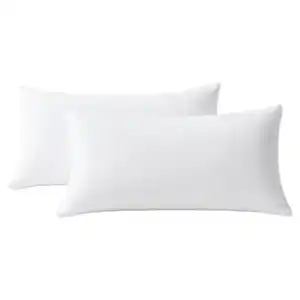 NOVITESSE Jersey Kissenbezug, 2er-Pack, Weiß