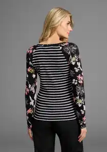 KangaROOS Langarmshirt im angesagtem Mustermix