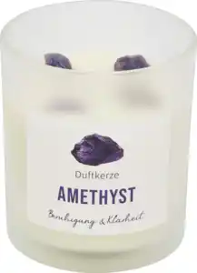 IDEENWELT Duftkerze mit Amethyst