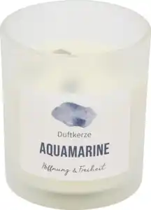IDEENWELT Duftkerze mit Aquamarine