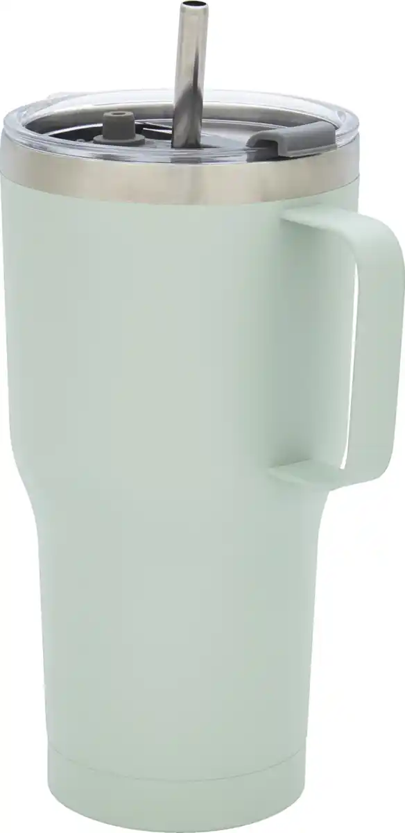 Bild 2 von IDEENWELT Thermobecher mit Trinkhalm mint