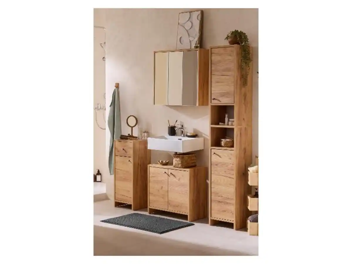 Bild 1 von LIVARNO® Badmöbel-Set "VERONA" (Hochschrank & Waschbecken-Unterschrank)