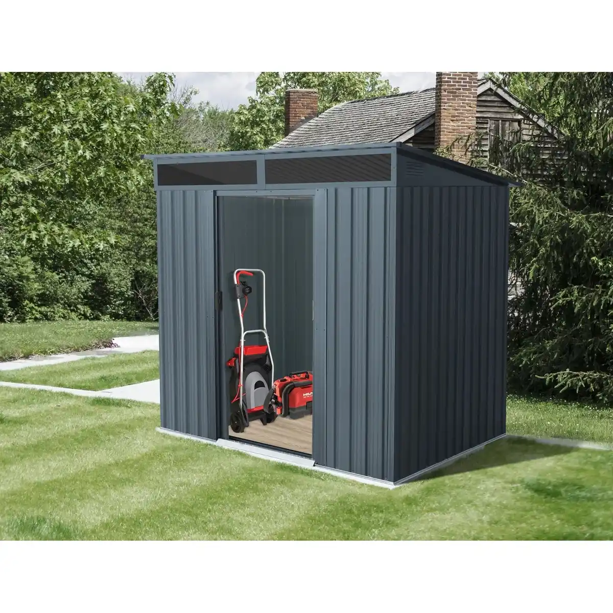 Bild 3 von Pergart Gerätehaus Lüttich 65 Anthrazit matt