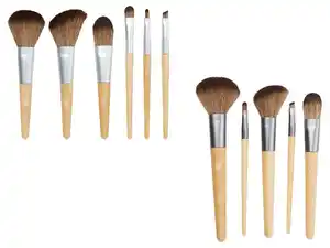 CIEN BEAUTY Kosmetikpinsel-Set, mit Griffe aus Bambus