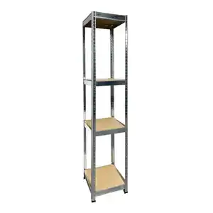 SCHULTE Regalwelt Schwerlast-Steckregal mit 4 Böden à 150 kg Traglast, verzinkt 180 x 50 x 50 cm