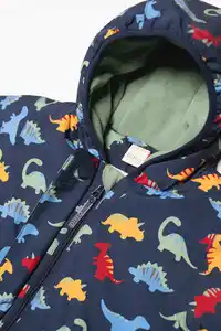 Dimo Schneeanzug mit Dino-Muster, blau, Gr. 98/104, 1 St