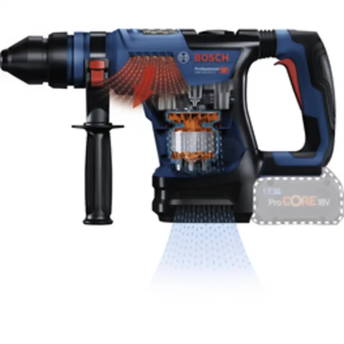 Bild 3 von BOSCH PROFESSIONAL Akku-Bohrhammer, 18 V, ohne Akkus