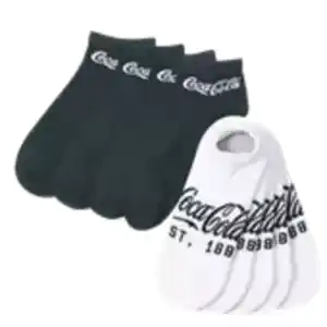 Coca-Cola 4 Paar Sneakersocken oder 5 Paar Füßlinge