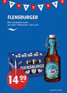 FLENSBURGER Bierverschiedene Sorten