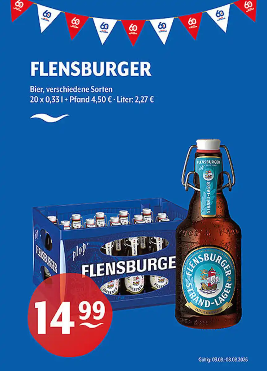 Bild 1 von FLENSBURGER Bierverschiedene Sorten