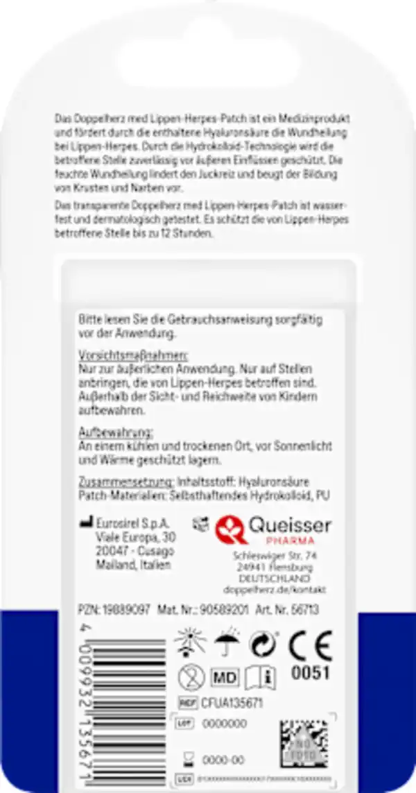 Bild 2 von Doppelherz med Lippen-Herpes-Patch, 15 St