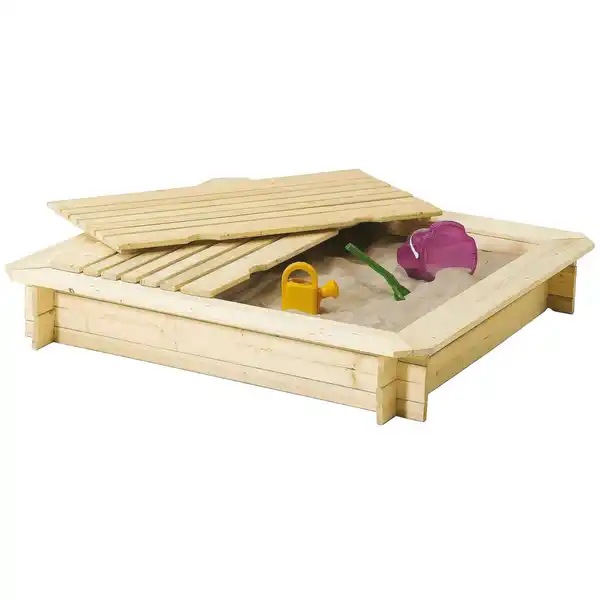 Bild 2 von Sandkasten Komplett-Bausatz Fichtenholz 120 cm x 120 cm