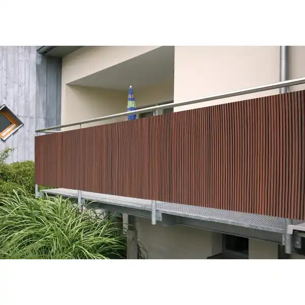 Bild 3 von Balkonverkleidung Comfort Braun mit Struktur 180 cm x 300 cm