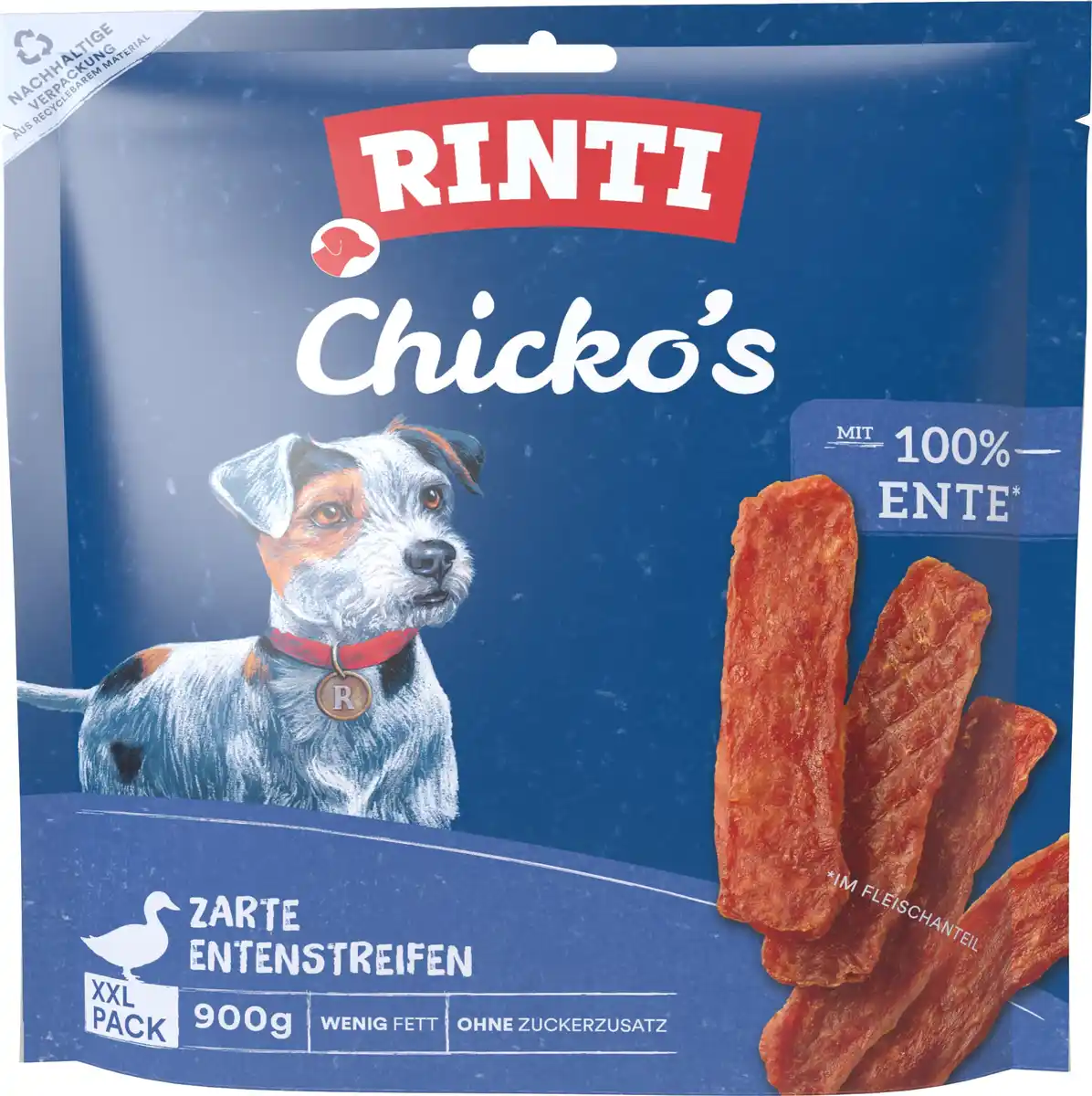 Bild 1 von Rinti Hundeleckerli Chicko´s Streifen 900 g Ente