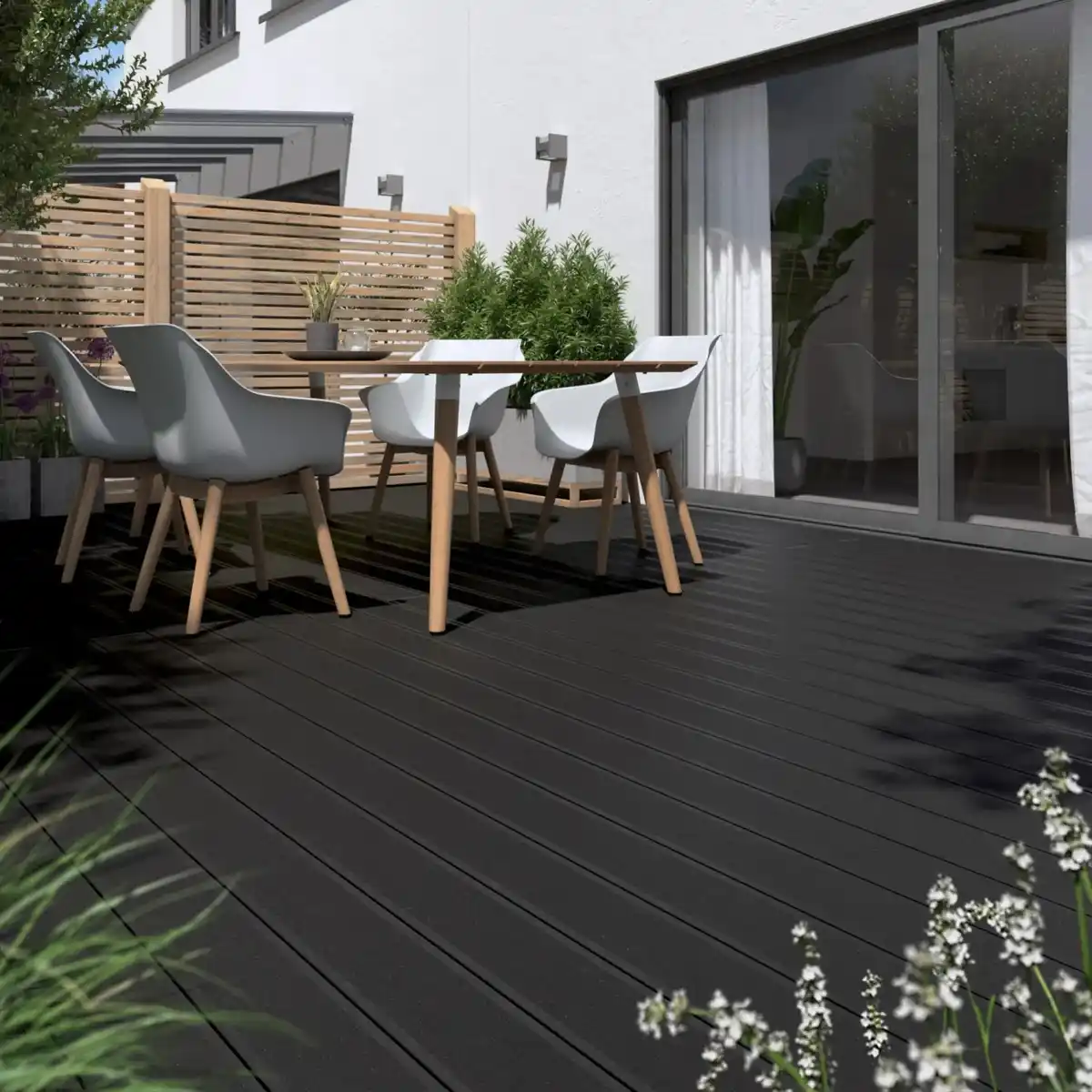 Bild 4 von Kovalex WPC Terrassendiele Anthrazit Matt 2,6 cm x 14,5 cm x 300 cm