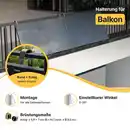 Bild 3 von Solakon Balkonkraftwerk 900W Solaranlage mit Balkonhalterung Steckerfertig Komplettset Photovoltaik 800W Kabellänge 10m