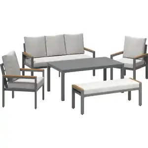 Loungegruppe Moonbeam 5-teilig