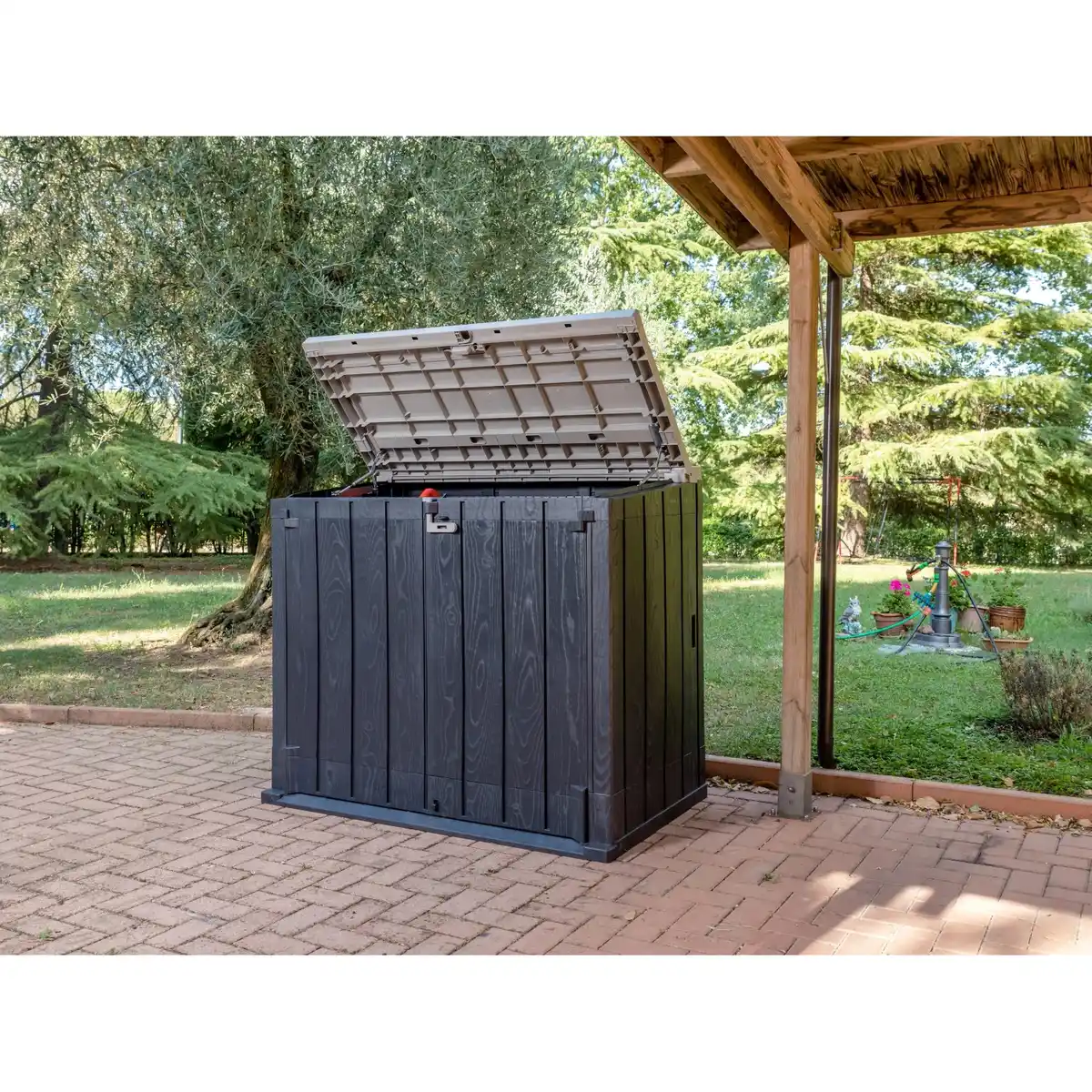 Bild 3 von Toomax Mülltonnenbox Stora Way Plus XL 2-fach Anthrazit-Grau