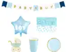 Bild 1 von PartyDeco Party-Dekorationsset "Baby Shower" blau 35tlg, 1 St