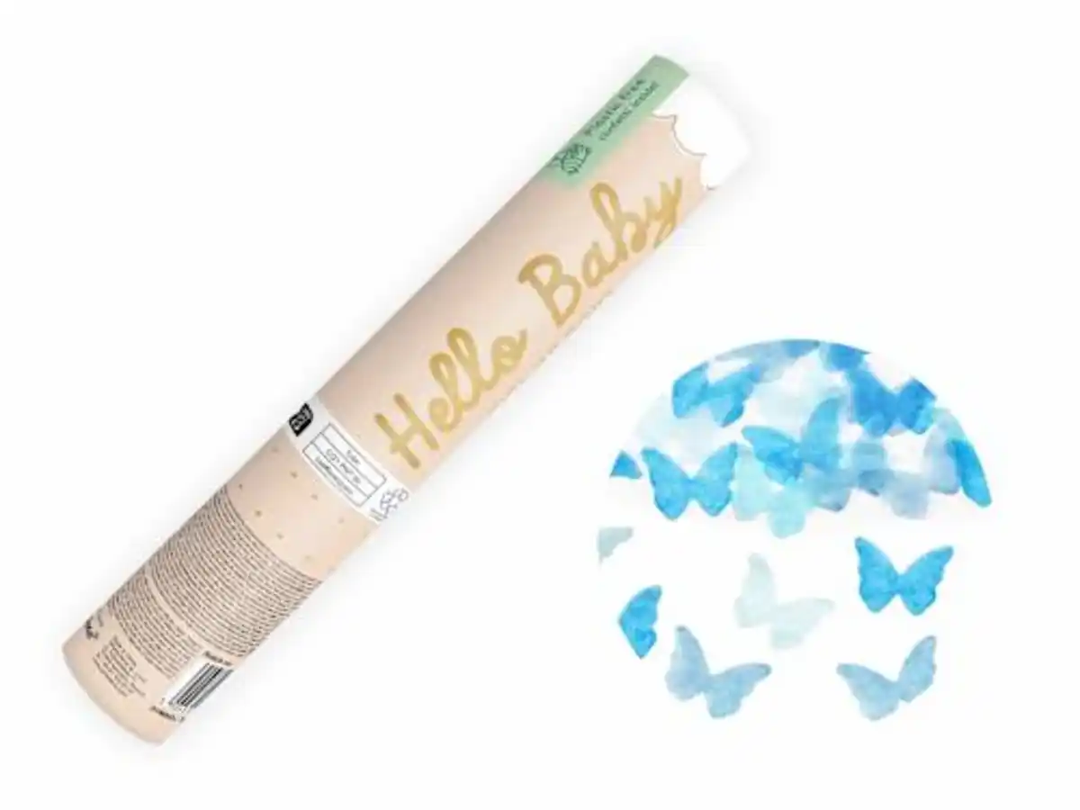 Bild 2 von PartyDeco Party-Dekorationsset "Gender Reveal" Junge, blau 2tlg, 1 St