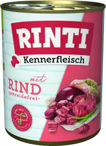 Rinti Kennerfleisch Hundenassfutter Adult getreidefrei 800 g Rind bei Kartonabnahme