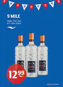 9 MILE Vodka 37,5 % Vol.