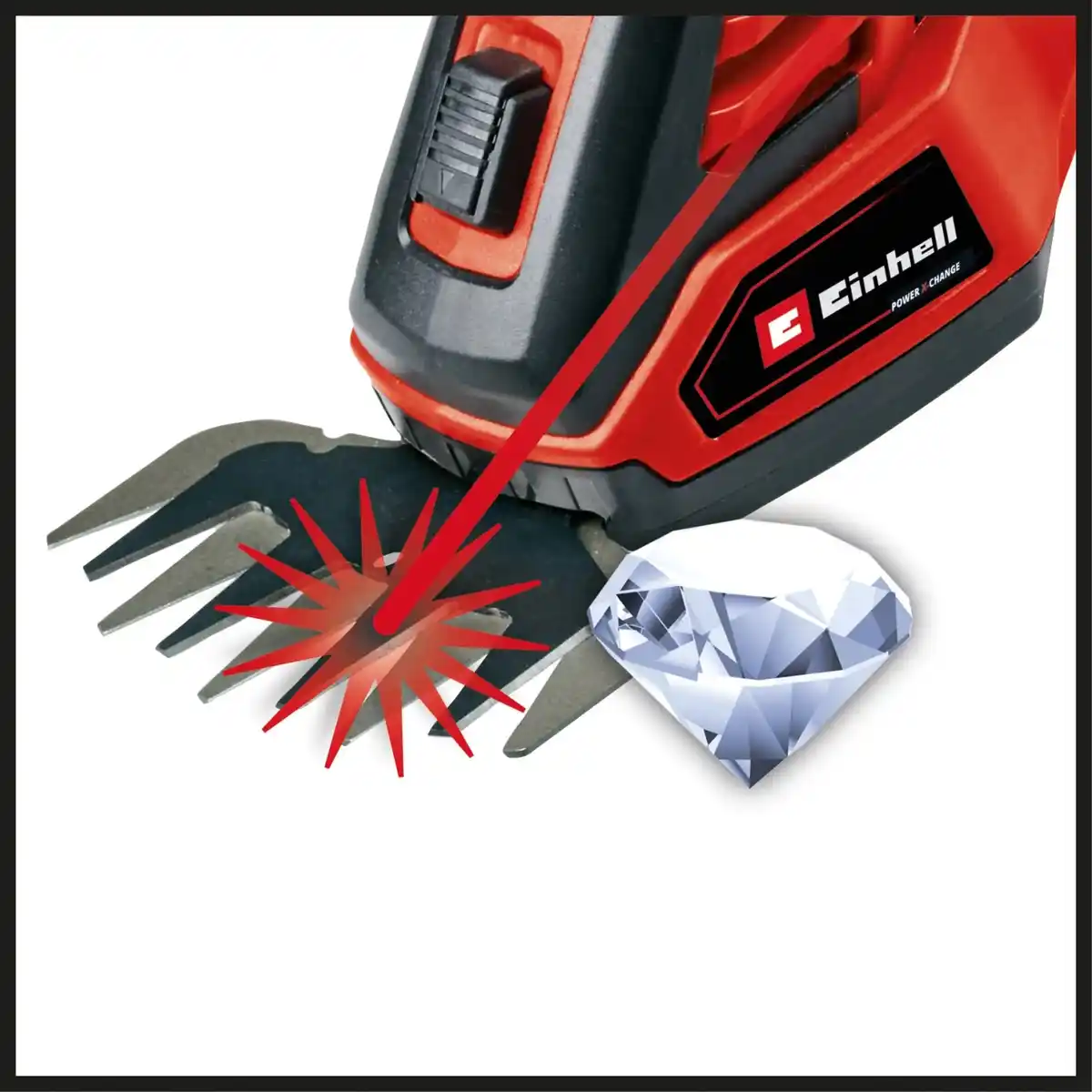 Bild 3 von Einhell Akku-Gras- und Strauchschere GE-CG 18/100 Li T Kit