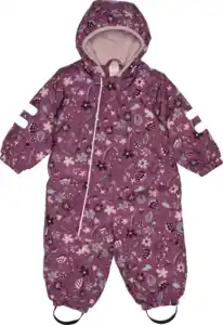 Dimo Schneeanzug mit Blumen-Muster, rosa, Gr. 86/92, 1 St
