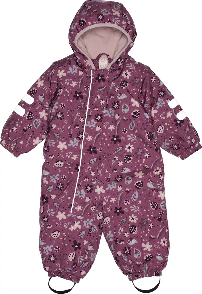 Bild 1 von Dimo Schneeanzug mit Blumen-Muster, rosa, Gr. 86/92, 1 St