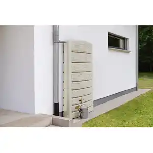 4rain Wandtank Extra Slim Stone Decor 400 l Sandbeige