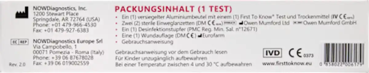 Bild 3 von FIRST TO KNOW Blut - Schwangerschaftstest, 1 St
