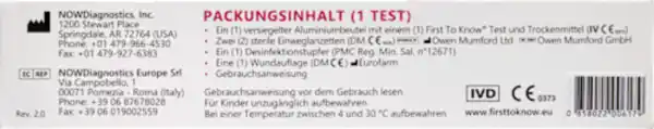 Bild 3 von FIRST TO KNOW Blut - Schwangerschaftstest, 1 St