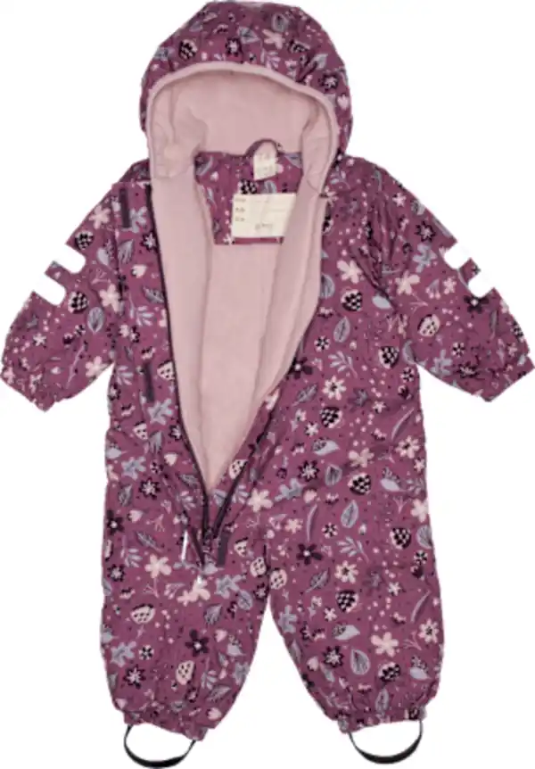 Bild 2 von Dimo Schneeanzug mit Blumen-Muster, rosa, Gr. 86/92, 1 St